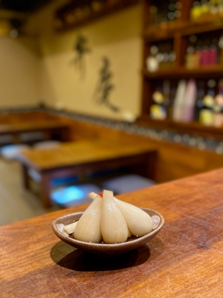 自家製らっきょうの甘酢漬け、食べ頃になりました|豊田市三河豊田 居酒屋「味のみ処 弁慶」