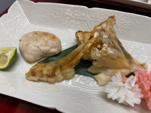 フグ白子塩焼き