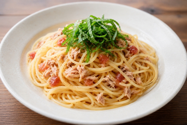梅とツナのパスタ