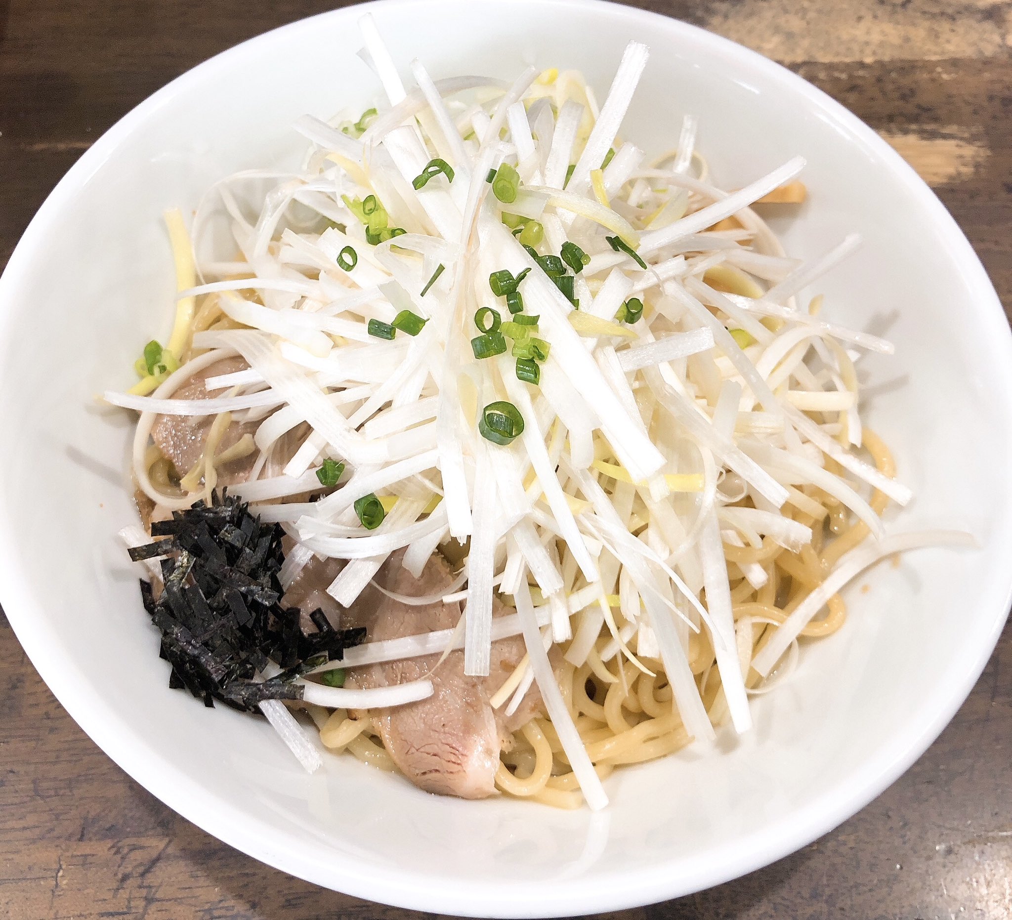 今が旬！白髪ネギ油そば✨