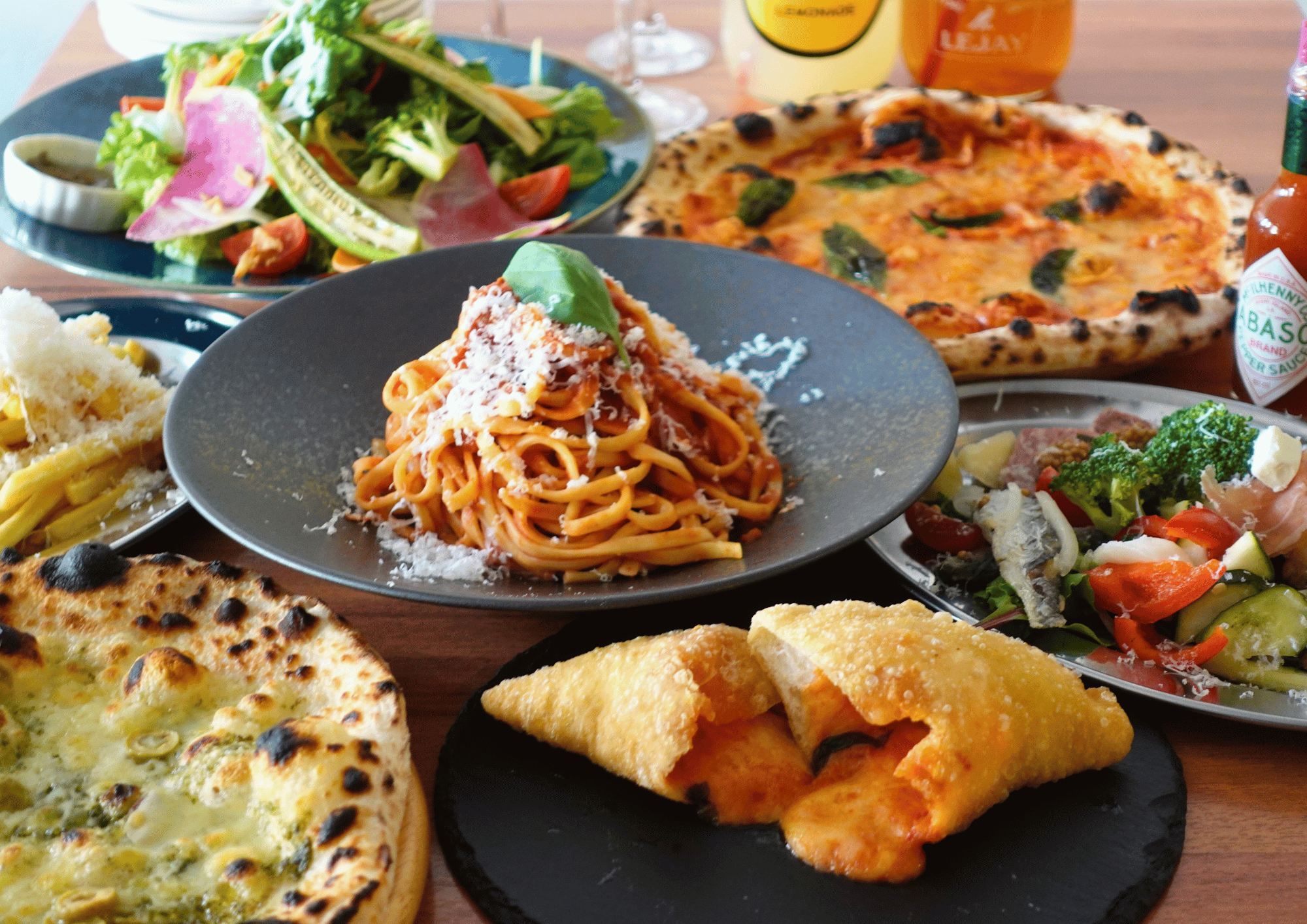 ピッツァフォルトゥーナコース料理イメージ